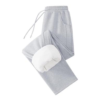 KWV真维斯灰色加绒裤子女秋冬2025新款过冬保暖穿搭显高显瘦卫裤