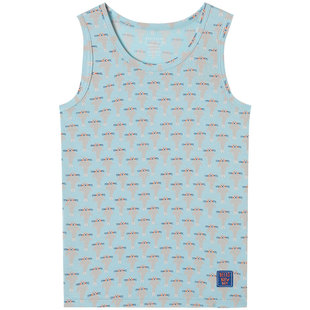 SCHIESSER舒雅童装男童莫代亲肤透气尔小海豹印花背心22458V