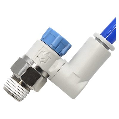 可旋转-推锁型-气缸节流阀-SMC