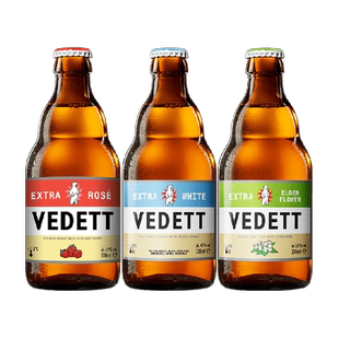 白熊+玫瑰+接骨木啤酒精酿啤酒组合装330ml*3瓶*2