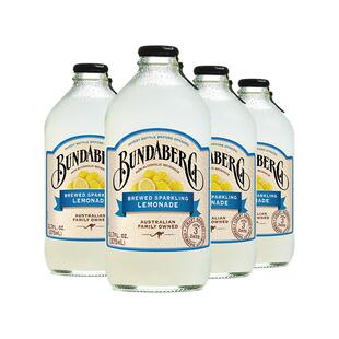 【百补】澳洲进口宾得宝Bundaberg柠檬果汁气泡水汽水酿造饮料4瓶