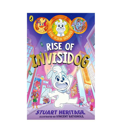 【现货多册选拍】【O.D.D.怪异小队】隐形狗的崛起 全彩儿童漫画桥梁故事书The O.D.D. Squad:Rise of Invisidog英文英语拓展阅读