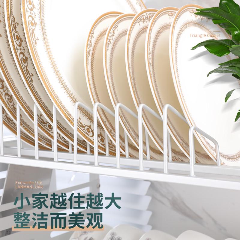 厨房置物架太空铝合金收纳置物架碗碟收纳碗架沥水架神器刀架厨具