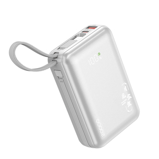 质迈3C认证充电宝20000毫安全协议多手机快充闪充自带线移动电源