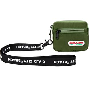 时尚布艺情侣钥匙小巧包挂脖零钱包学生卡包防水硬币软包多功能包