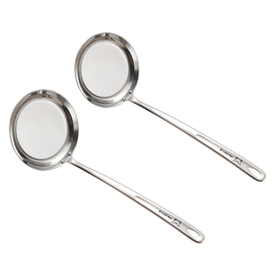 打沫勺316不锈钢食品级一体成型撇浮沫过滤勺去油打沫漏勺捞浮沫