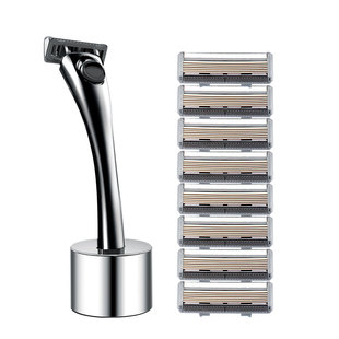 6层剃须刀片刮胡刀手动剃须刀刀头适配阿帕奇刀头阿帕齐胡子刀片