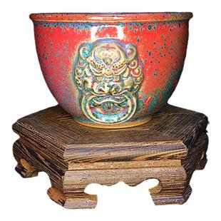 禹州神垕大贤窑收藏级于大鹏柴烧耐高温大容量茶具钧瓷瑞兽平安杯