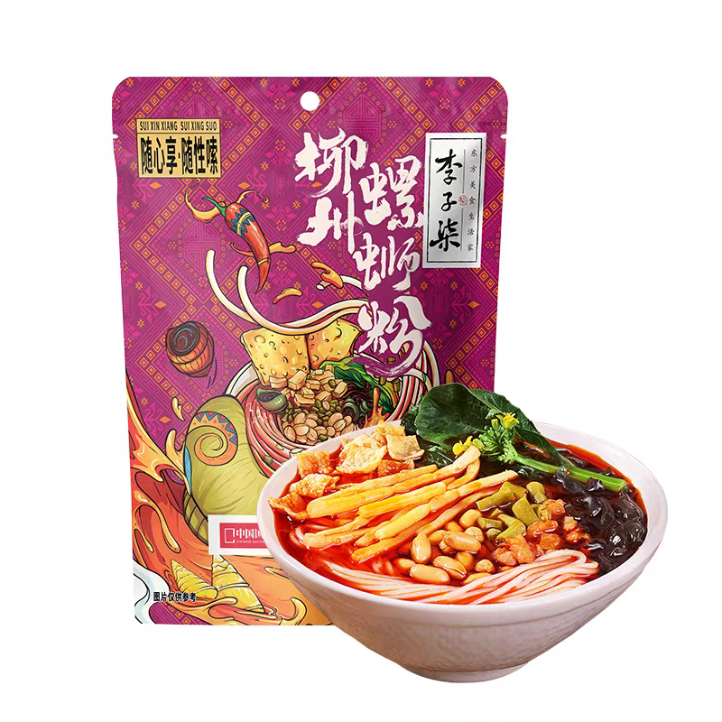 李子柒爆椒酸笋螺蛳粉广西柳州特产正宗经典加臭加辣速食品螺丝粉