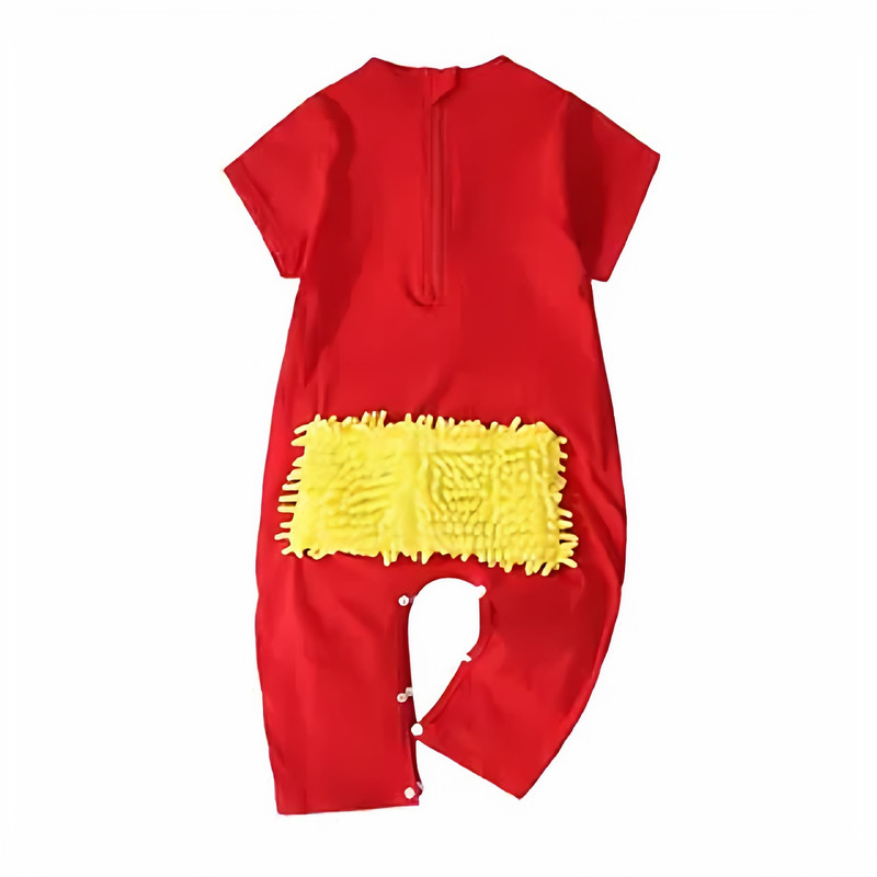 春秋宝宝爬行服连体衣防脏