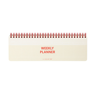 恋屿weekly周计划本自填2024年2025年工作笔记本本子一周两页自律打卡本b5 half