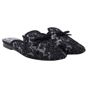 SAM EDELMAN山姆爱德曼26新网纱粉色法式蕾丝穆勒包头拖鞋CIRCUS