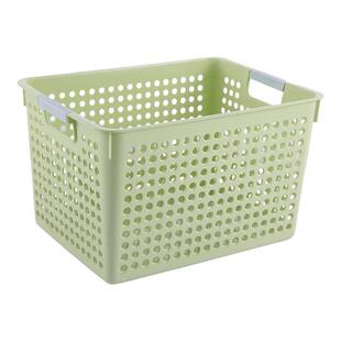 塑料收纳筐杂物收纳盒桌面零食收纳篮厨房浴室小篮子幼儿园玩具框