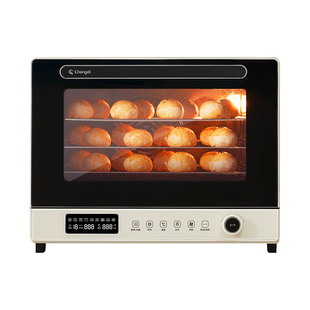 长帝海牛顶顶轻音家用商用厨师机+大白鲸三层同烤风炉烤箱套装