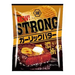 6包包邮日本湖池屋STRONG厚切波浪薯片烧烤海鲜洋葱酸奶烤牛肉