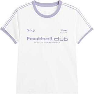 白鹿同款李宁球迷风短袖女春夏2026新款凉感休闲女装半袖运动T恤