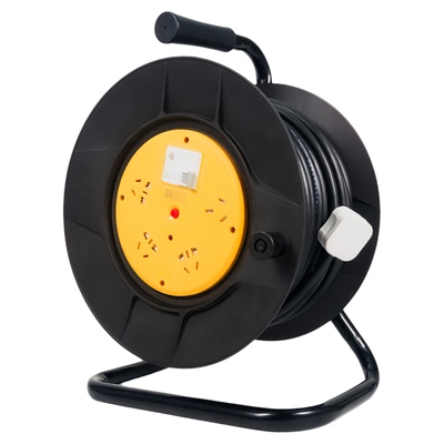 公牛移动电缆卷线盘收纳拖放绕线轮收线器20米30米插座空盘814DLP