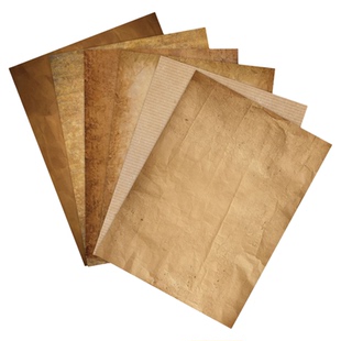 ANTIQUE PAPER 外贸欧美复古怀旧信纸a4双面打印纸DIY手账素材纸