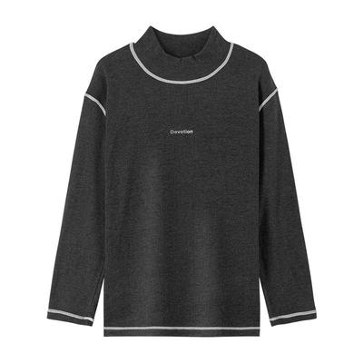 左西男孩大童内搭德绒打底衫