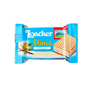 进口Loacker莱家迷你威化饼干榛子巧克力香草散装喜糖喜饼整箱批