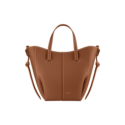 【春季新品】Polene波灵恩CYME TOTE NANO荔枝牛皮通勤手提斜挎包