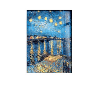 梵高星空装饰画客厅玄关复古油画沙发背景墙世界名画向日葵挂画