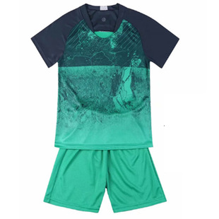 儿童足球服套装男童小学生C罗训练队服女孩梅西比赛球衣定制印字