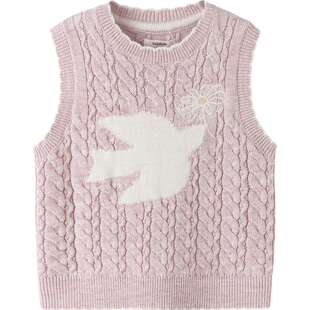 【商场同款】巴拉巴拉女童针织衫马甲春秋款童装中大童毛衣背心潮