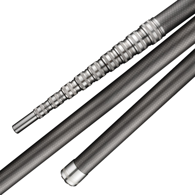 碳素大物抄网竿超轻鱼叉伸缩杆超硬打窝松塔槟榔摘果香椿槐花神器