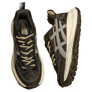 古驰汤米莆田男鞋秋冬季欧洲站潮牌运动休闲鞋男厚底高级感阿甘加