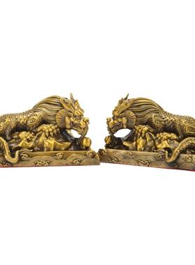 全铜吐水吸水兽摆件镇避水