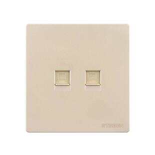 86型暗装网络插座不含模块安普通用超六类七八类网线模块面板组合