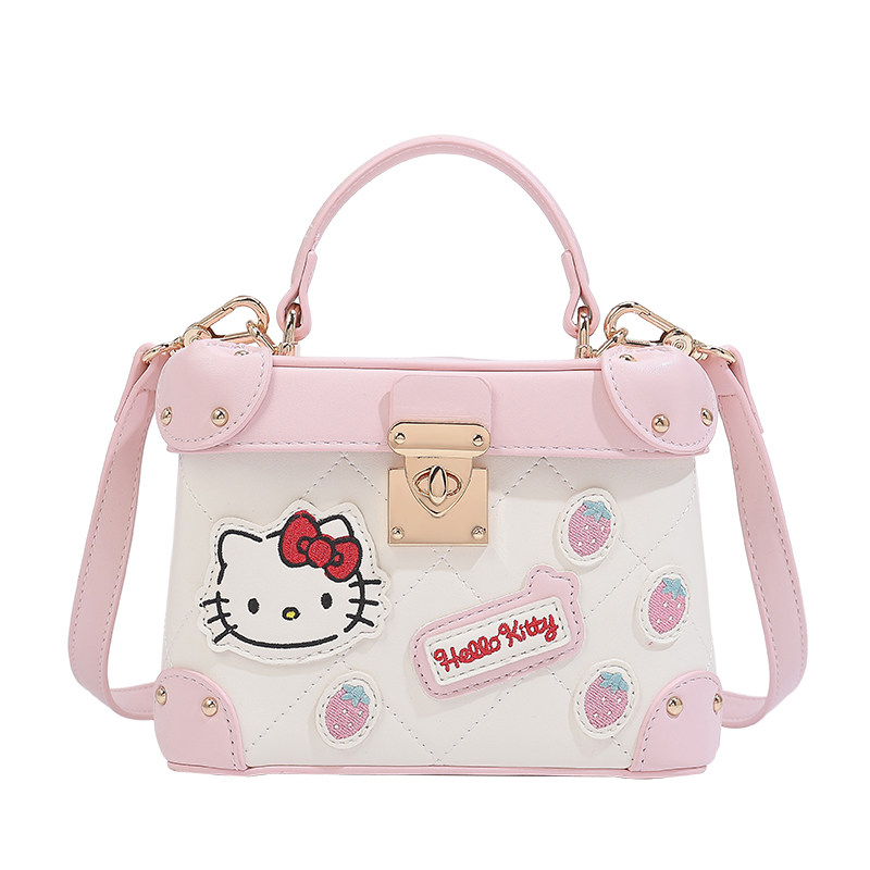 HelloKitty时尚小众刺绣盒子包女