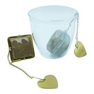 网状方型不锈钢茶漏隔茶道茶具零配泡茶器滤茶器茶包tea infuser