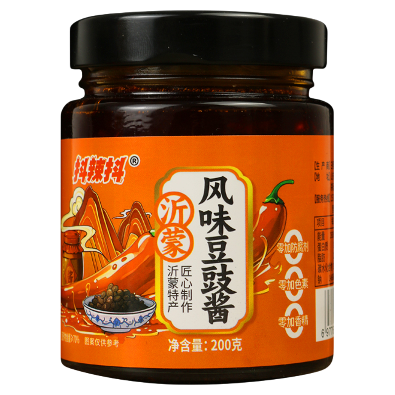 香辣豆豉酱200g拌饭酱拌面酱料