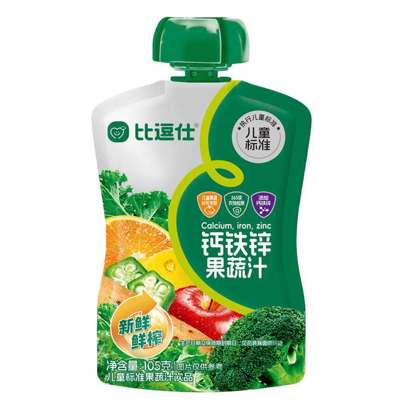 比逗仕钙铁锌果蔬汁饮品