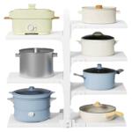 厨房置物架锅具收纳架台面墙角锅架子转角架下水槽橱柜分层放锅架