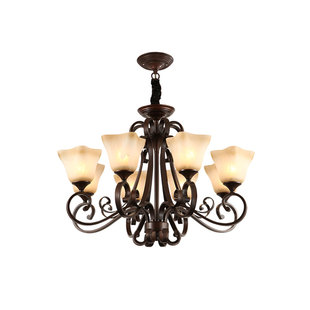 新款美式复古吊灯客厅灯大气卧室灯田园别墅灯长方形餐厅灯中古风