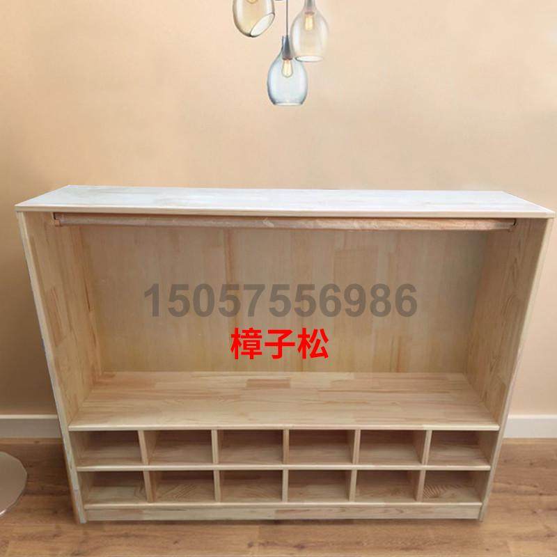 幼儿园衣帽柜实木制衣柜 儿童衣帽柜架 幼儿鞋服柜架挂衣柜架