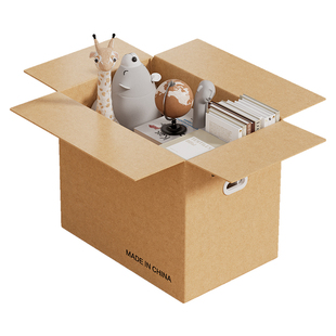 梦箱家纸箱子搬家打包整理箱大号加厚加硬装书寄行李用的纸壳箱