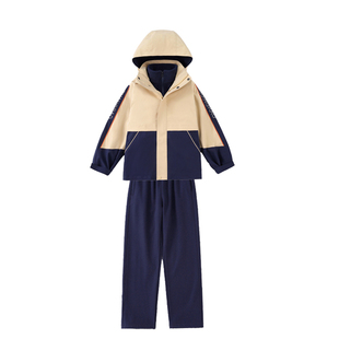 江西省上饶市统一校服小学生初高中生秋冬装冲锋衣三件套四季班服