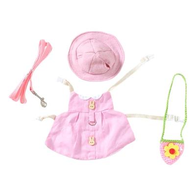 夏天兔子衣服防挣脱牵引绳