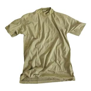 土黄色全棉短袖体恤 君迷老式针织弹力短袖汗衫夏季圆领T恤男