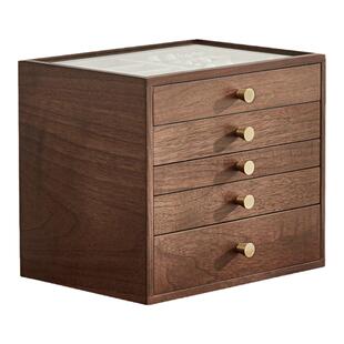 木质多层首饰盒欧式大容量高档小精致手表戒指项链耳钉饰品收纳盒