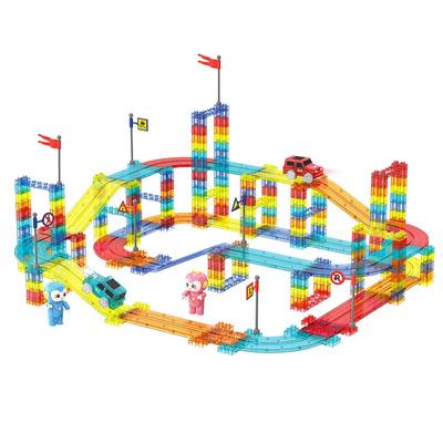 皇儿【磁力轨道车创意拼搭】玩具
