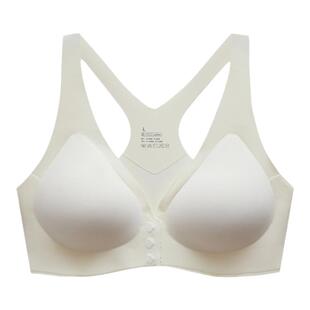 SEILEAFENl 美背内衣女前扣无痕薄款背心式舒适文胸胸罩上托聚拢