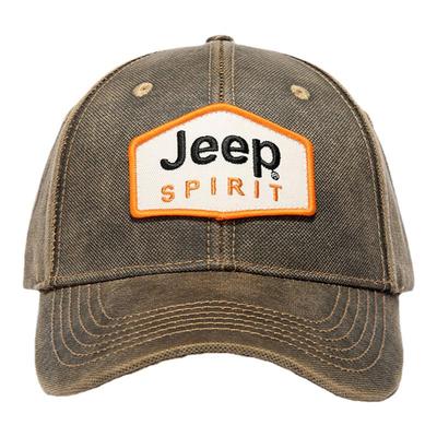 JEEP吉普男士秋冬美式复古鸭舌帽棒球帽水洗做旧软顶工装帽子潮软