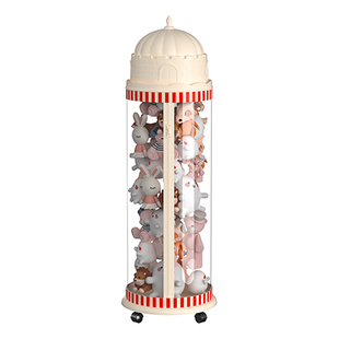 娃娃收纳桶拉链款儿童放毛绒玩具透明整理筐装玩偶公仔收纳筒神器