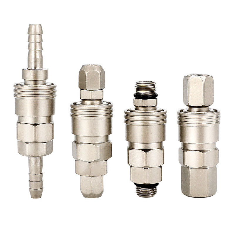 c式快速接头气管自锁接头不锈钢快装快插塑钢气动工具空压机对接