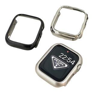 QALUO电镀保护壳半包适用apple watchS11/S10代iwatch9苹果手表se/8/7/6/5/4硬壳套40/41/42/46mm男女Ultra